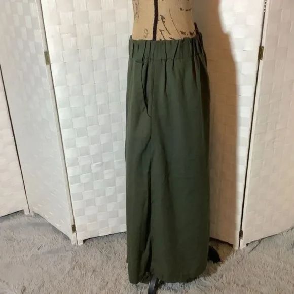 Vintage army green full skirt cosplay handmaids tale size 13/14 - Picture 7 of 8